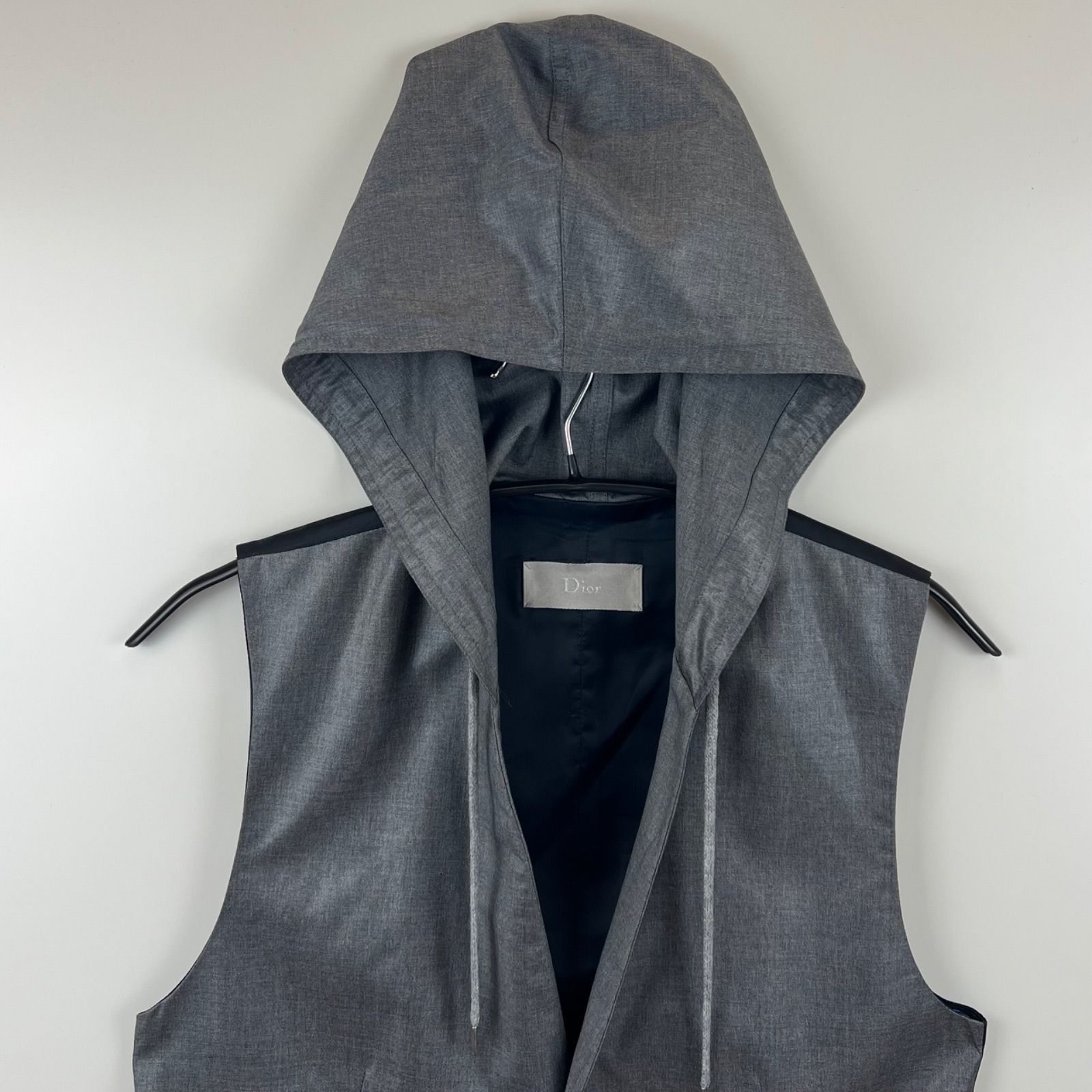 ディオールオム　レイヤードジレ　クリス　ベスト Dior homme 2010ss Kris hoodie gilet vest 46 ディオールオム