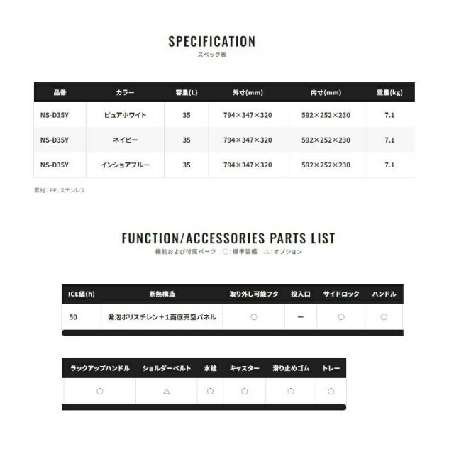 シマノ NS-D35Y スペーザ ベイシス キャスター 35L ネイビー | 釣具