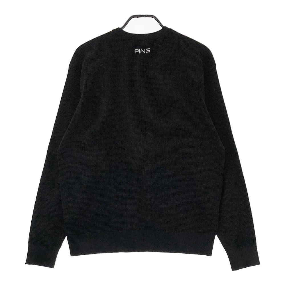 【当店限定販売】 サイズ：LL [240101464662 ブラック系 ニットセーター ピン PING メンズウェア