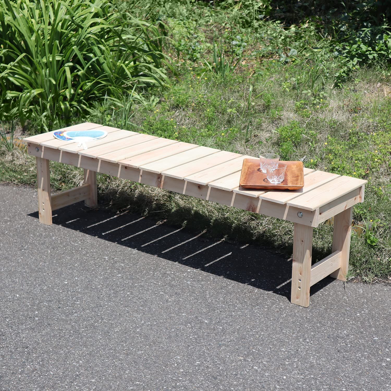 NHE-150 NA 無塗装 エイアイテック AITECH 国産桧縁台150幅