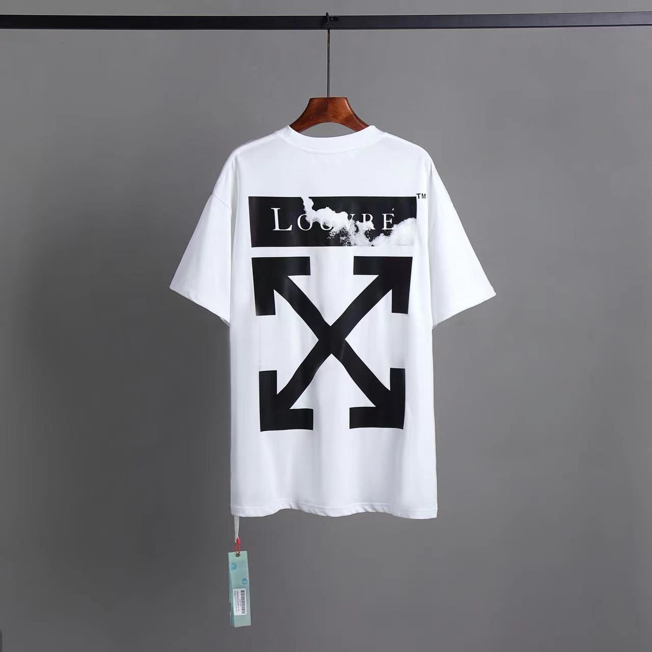 Off-White】 オフホワイト Tシャツ 半袖 男女兼用 スウェット トップス カジュアルオーバーサイズ 大きいサイズ ブラック ルーブル 美術館  矢印 WHITE XXS-XL - メルカリ