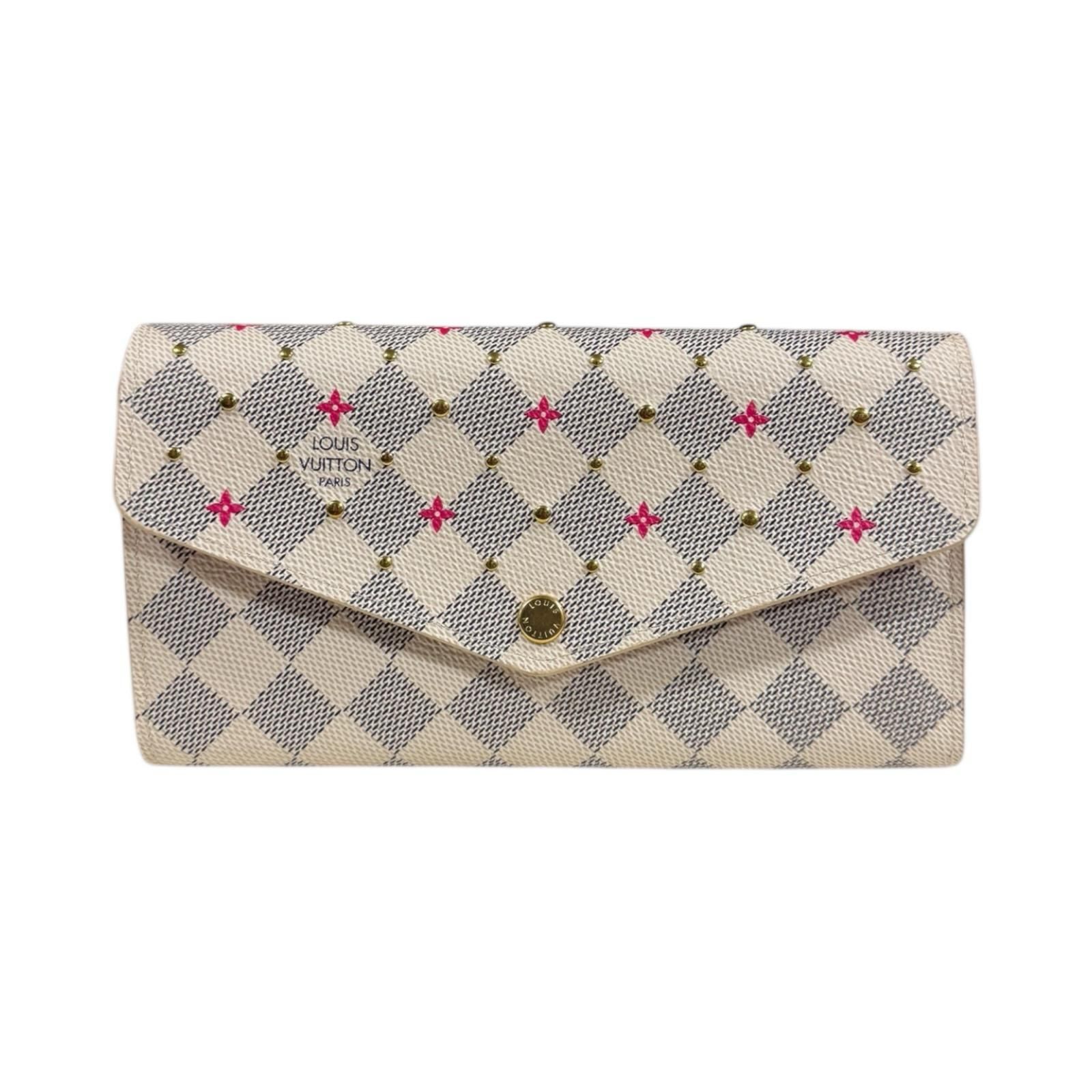 ルイヴィトン ポルトフォイユ サラ ダミエアズール スタッズ 長財布 ダミエアズールキャンバス M45296 レディース LOUIS VUITTON ルイヴィトン ルイ ヴィトン