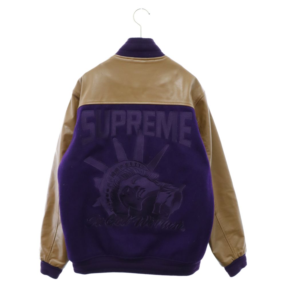 SUPREME (シュプリーム) 07AW varsity jacket 自由の女神刺繍