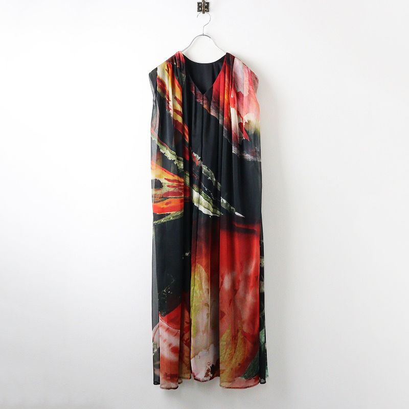 極美品 アメリヴィンテージ AMERI VINTAGE 2WAY ART PRINT SHEER 極美品 アメリヴィンテージ AMERI VINTAGE 2WAY ART PRINT SHEER