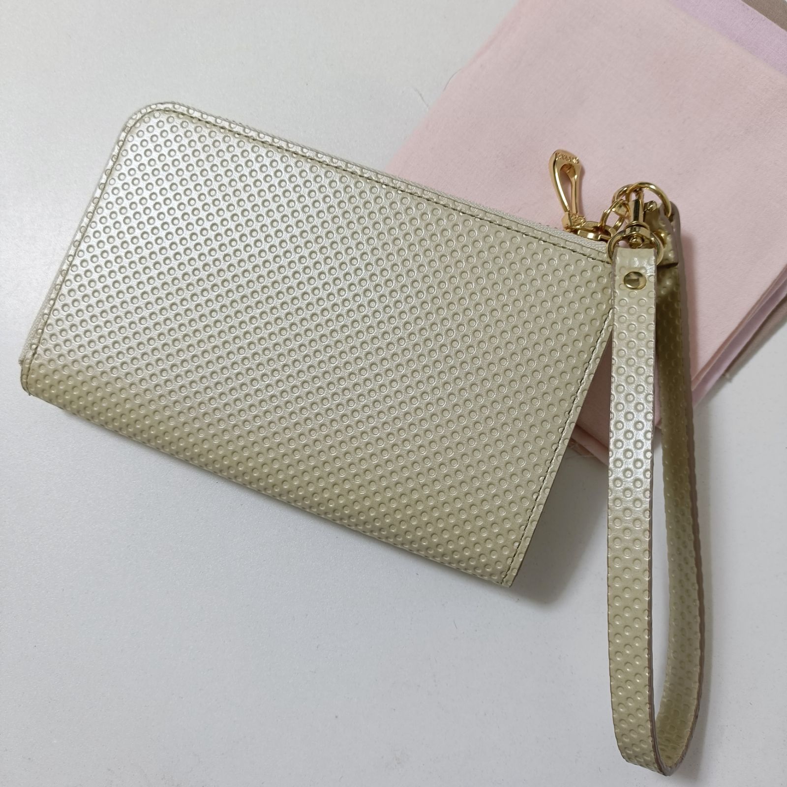 CYPRIS キプリス 本革 L字ファスナー ウォレット 財布 ハニーセル 