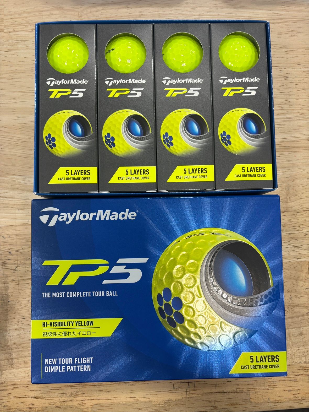 ゴルフ 新品 テーラーメイド TP5 pix イエロー 2024年モデル 2ダース