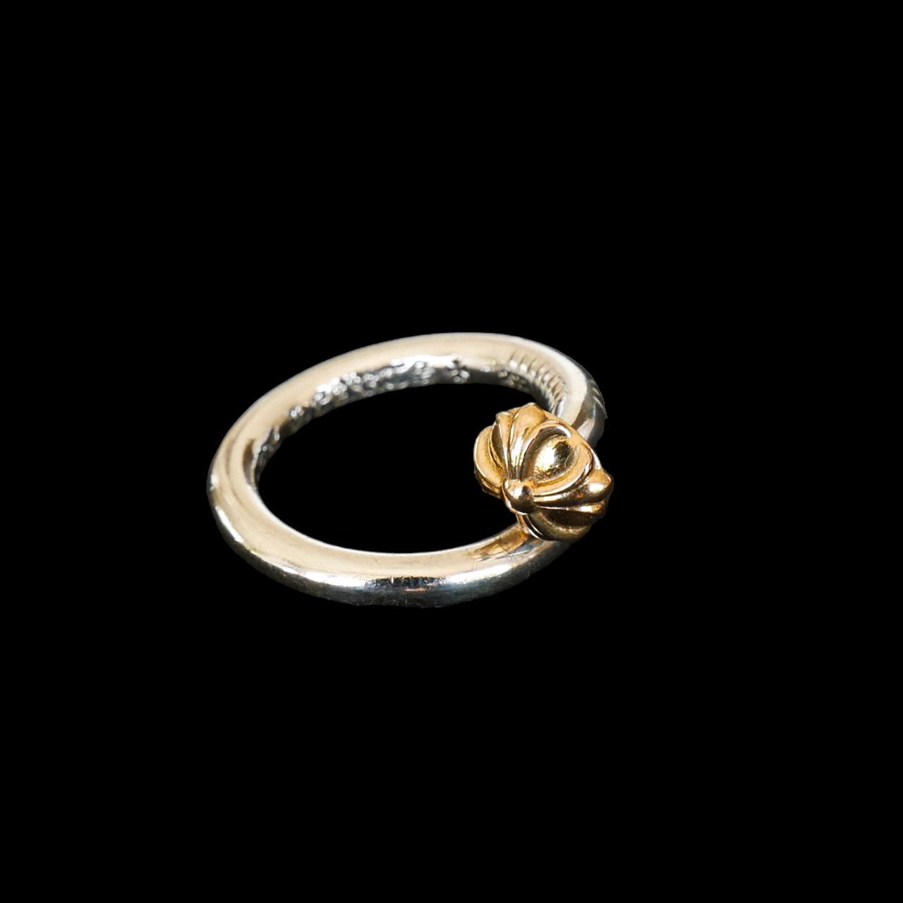 CHROME HEARTS クロムハーツ ネイル クロスボール リング 22K 11号