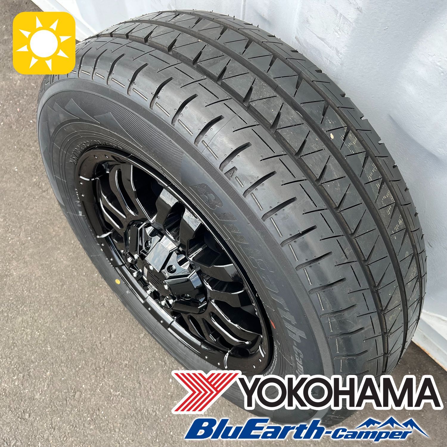 ヨコハマ　ブルーアース　タイヤ　15いンチ ヨコハマタイヤ ブルーアースバン RY55C 195/80R15 195/80-15