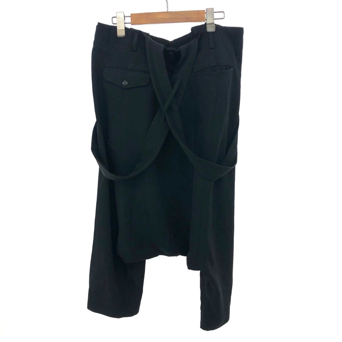 BLACK COMME des GARCONS ブラックコムデギャルソン 吊りサルエル 