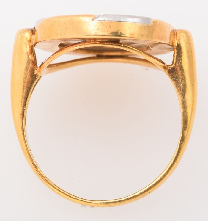 K18/Pt900 ストーンカメオ 指輪 品番a23-491 - メルカリ