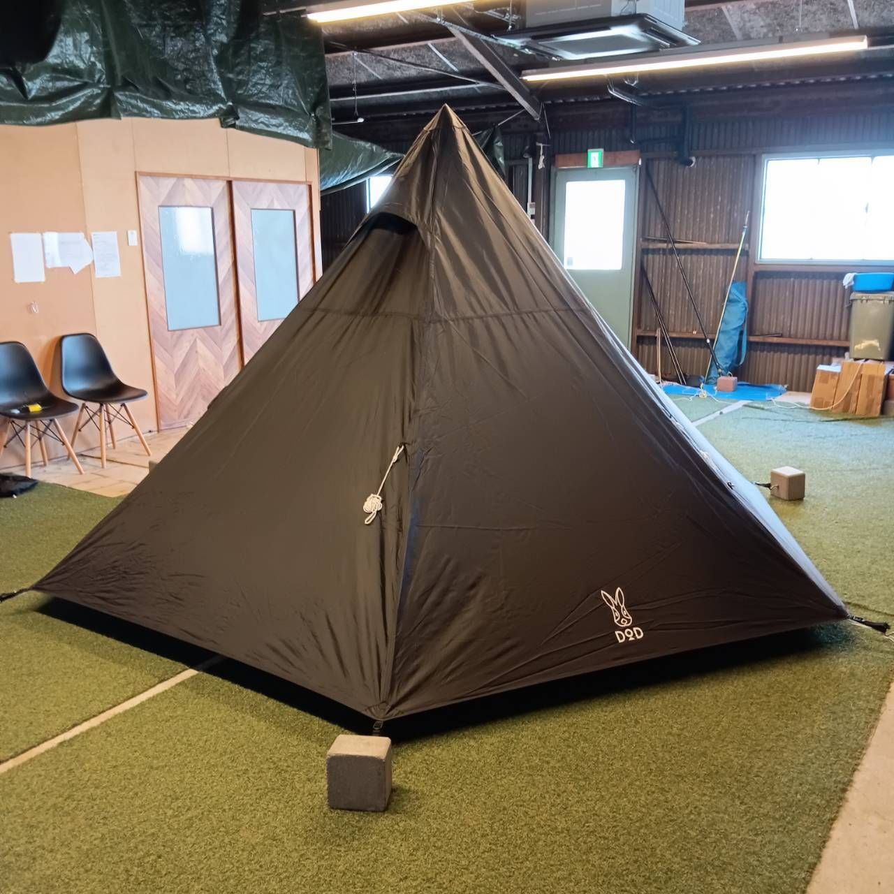 ◆DOD ディーオーディー ワンポールテントM T5-47-BK ブラック オプション品あり