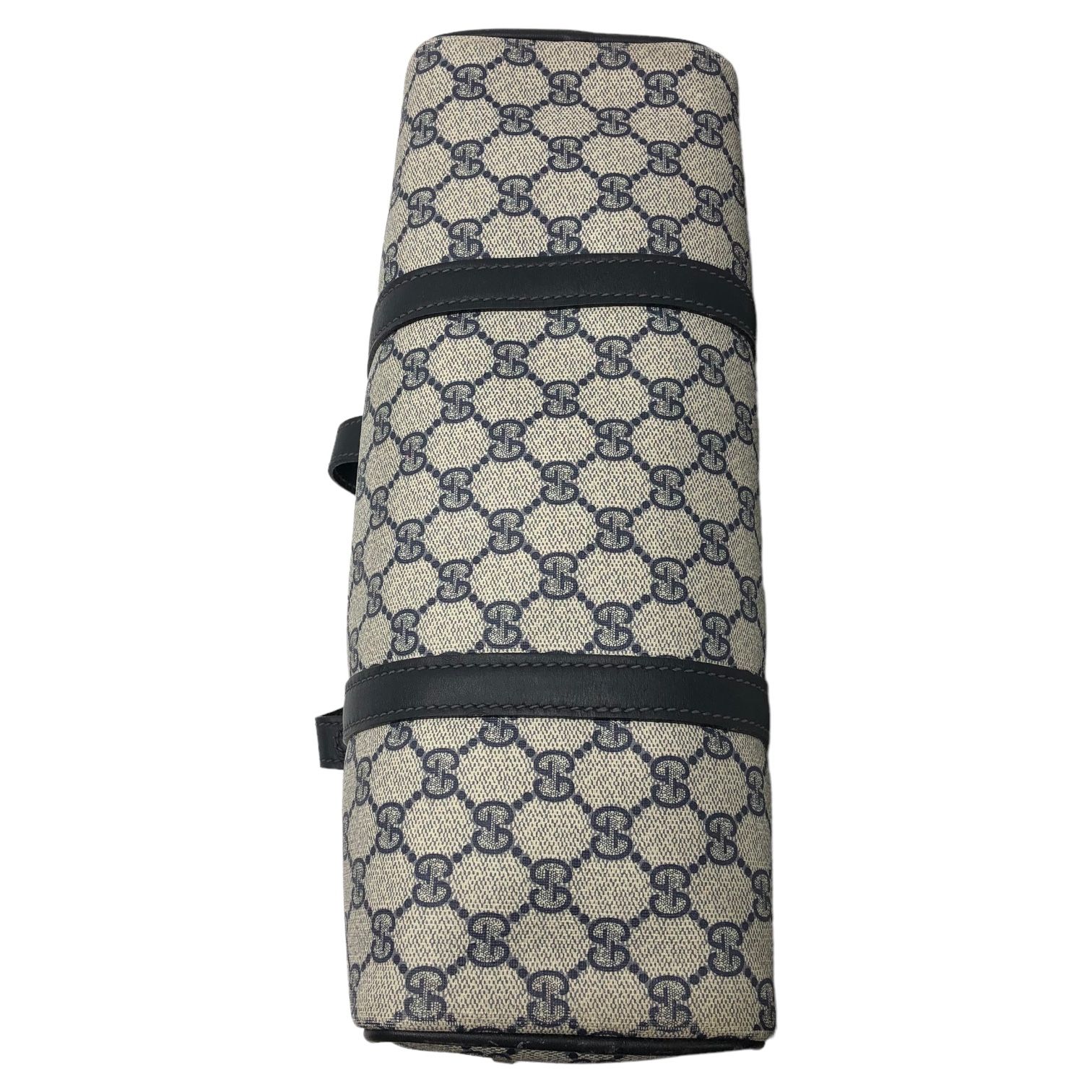 GUCCI(グッチ) GG pattern canvas leather mini Boston bag GG