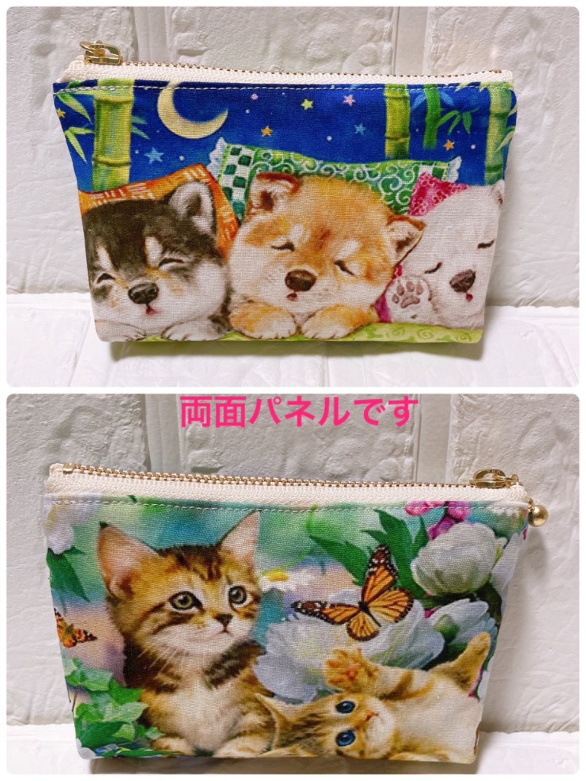 ハンドメイド 猫ちゃん ワンチャン ペット用 2段ベッド♫ 収納