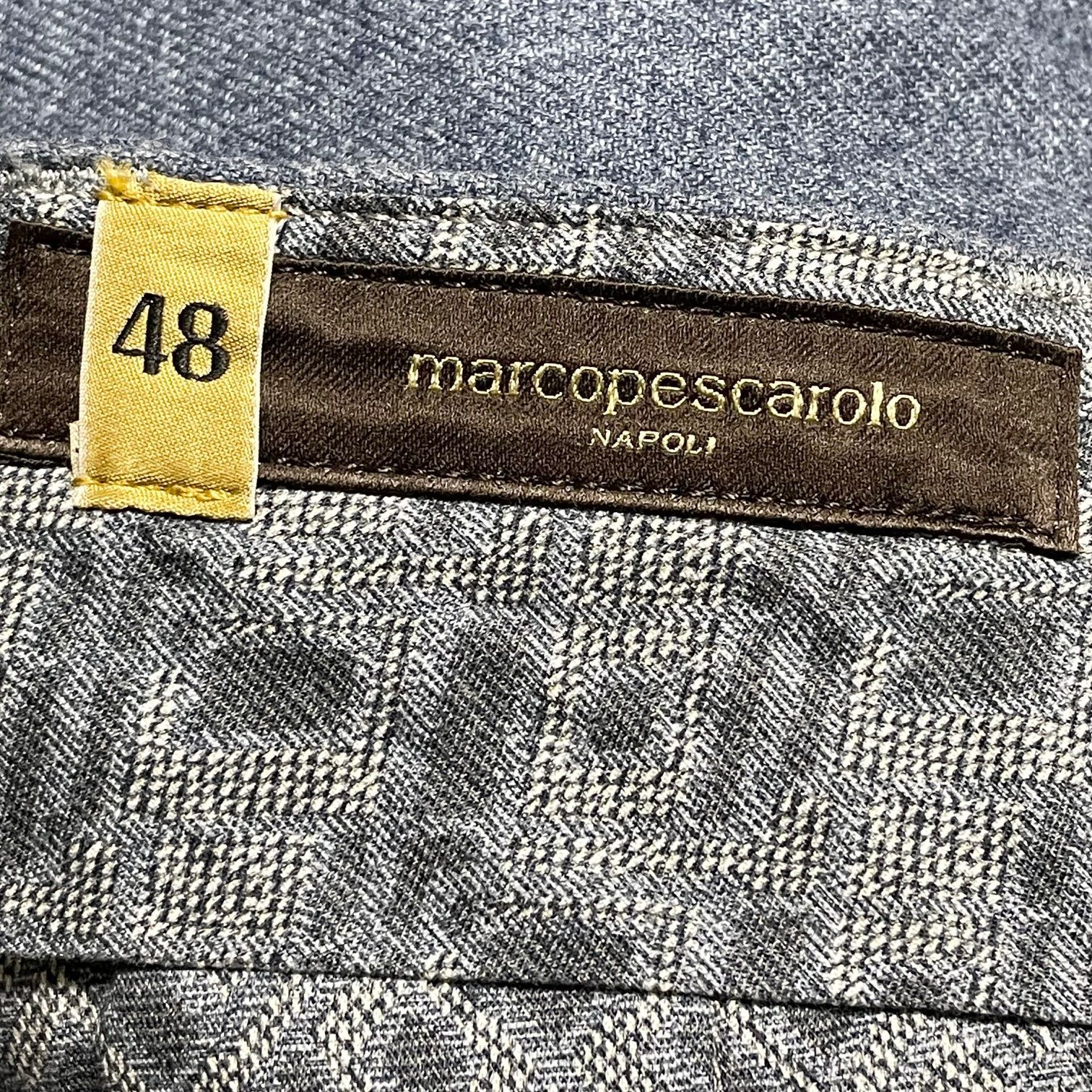 新品 2.7万 訳有 marcopescarolo コットンパンツ 5ポケット ストレッチ シルク【31】マルコペスカローロ270360