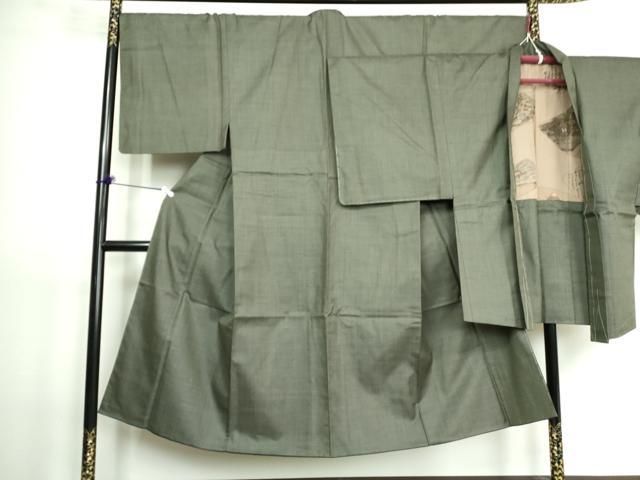 平和屋着物男性　紬　アンサンブル　亀甲柄　正絹　逸品　DAAJ0183ma