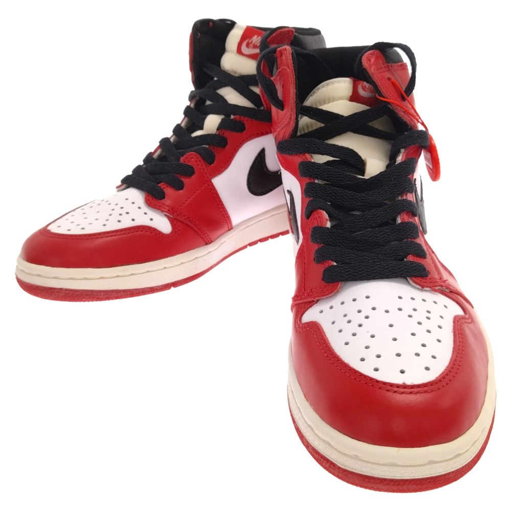 NIKE (ナイキ) 94年復刻 AIR JORDAN 1 HIGH CHICAGO エアジョーダン1ハイ シカゴ ハイカットスニーカー ホワイト/ レッド/ブラック US9/27cm 130207-101 - メルカリ