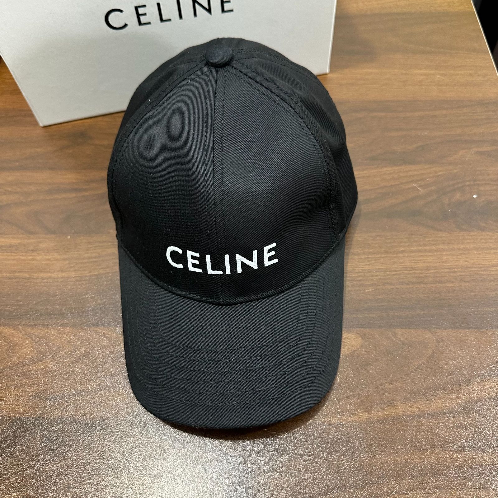 箱付き】 CELINE セリーヌ キャップ ブラック Mサイズ - メルカリ