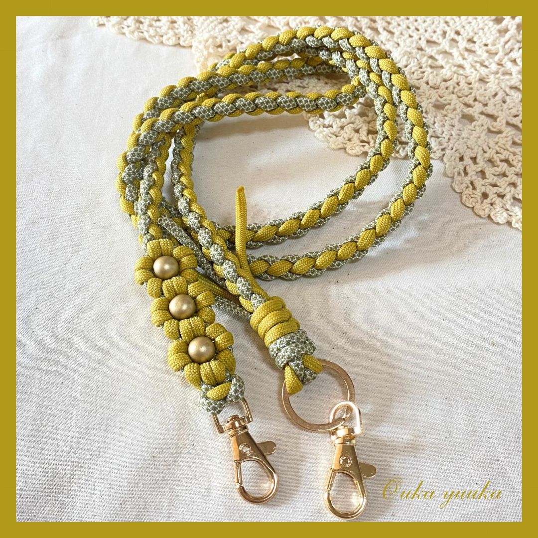 mamanomama様オーダー スマホショルダーストラップ パラコード ナオ