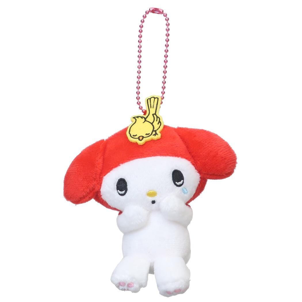 マイメロディ マスコット ミニぬいぐるみボールチェーン 泣き RD マイメロディ マスコット ミニぬいぐるみボールチェーン 泣き RD