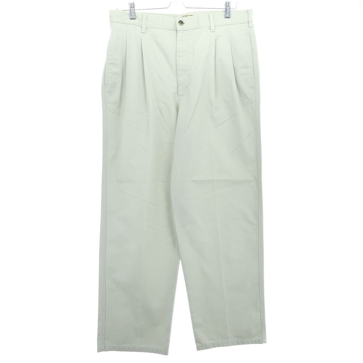 古着 80年代 エルエルビーン L.L.Bean ツータック チノパンツ USA製 メンズw34 ヴィンテージ/eaa460030