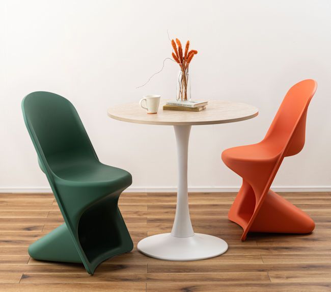 レトロモダン スタッキングチェア ダイニングチェア 椅子 イス 完成品