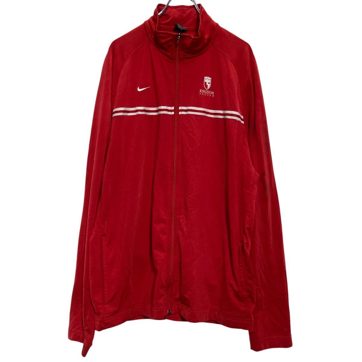 NIKE ジップアップ トラックジャケット 2XL レッド ナイキ サッカー 