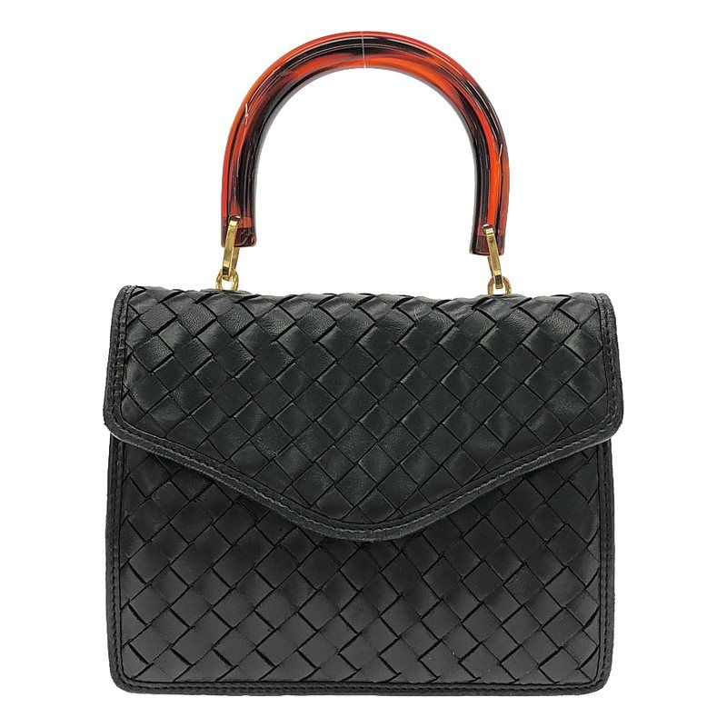 BOTTEGA VENETA / ボッテガヴェネタ | Intrecciato hand bag 2Way イントレチャート ハンドバッグ | ブラック | レディース