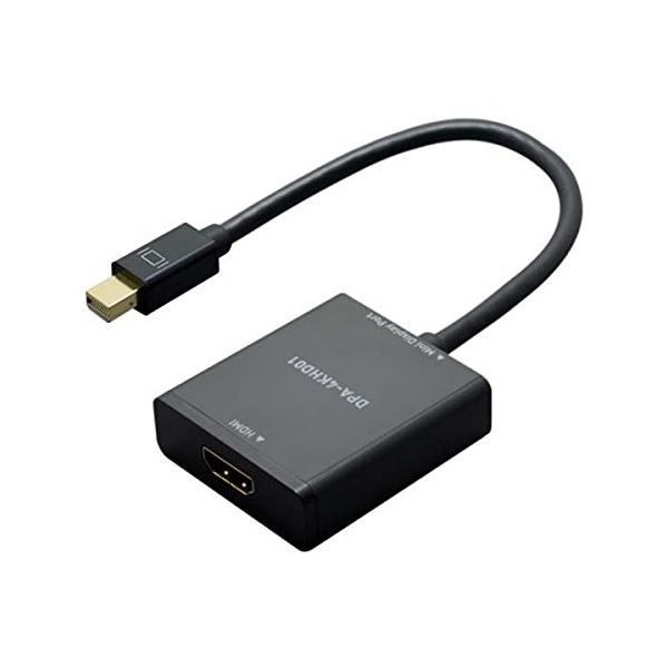 MCO 4K対応miniDisplayPort-HDMIブラック ブラック DPA-4KHD01／BK
