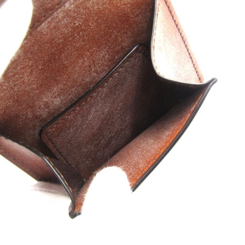 WILD SWANS ブラウン ミニ財布 WILD SWANS | ワイルドスワンズ Begin別注 新・ミニウォレット