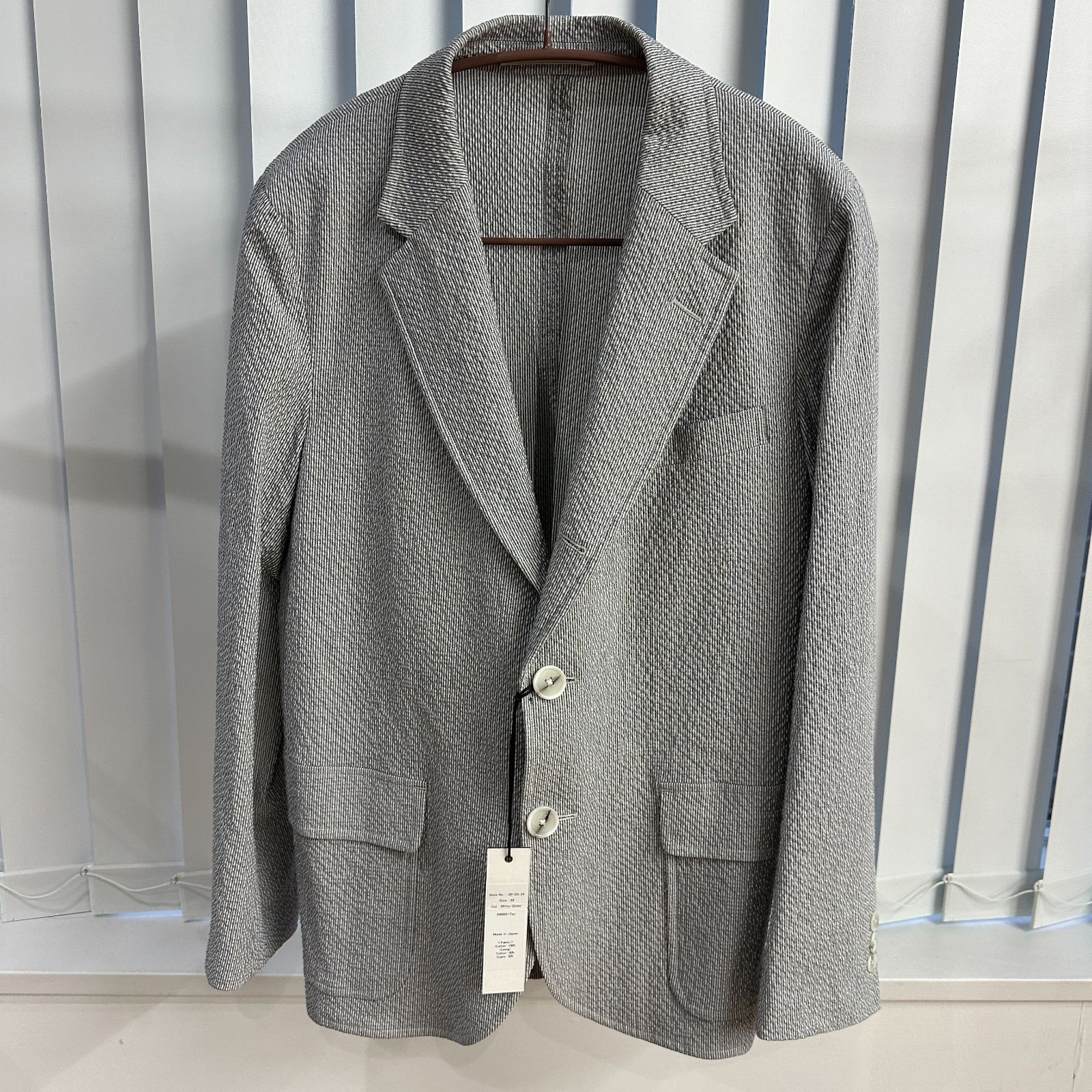 値下げ✳︎COUTURE D'ADAM グレー ストライプ テーラード