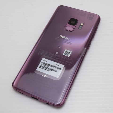 SAMSUNG - 新品同様 SCV38 パープル 本体 白ロム 超美品 SCV38 Galaxy S9 パープル スマホ 即日発送 スマホ 白
