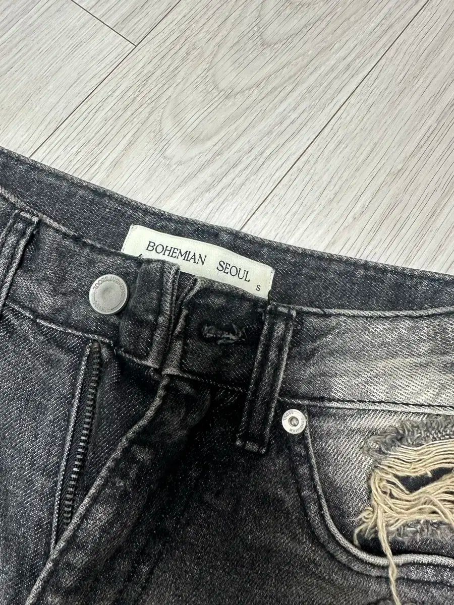 22v BOHEMSEO ボヘミアンソウル ダメージ ウォッシュ ショートパンツ S