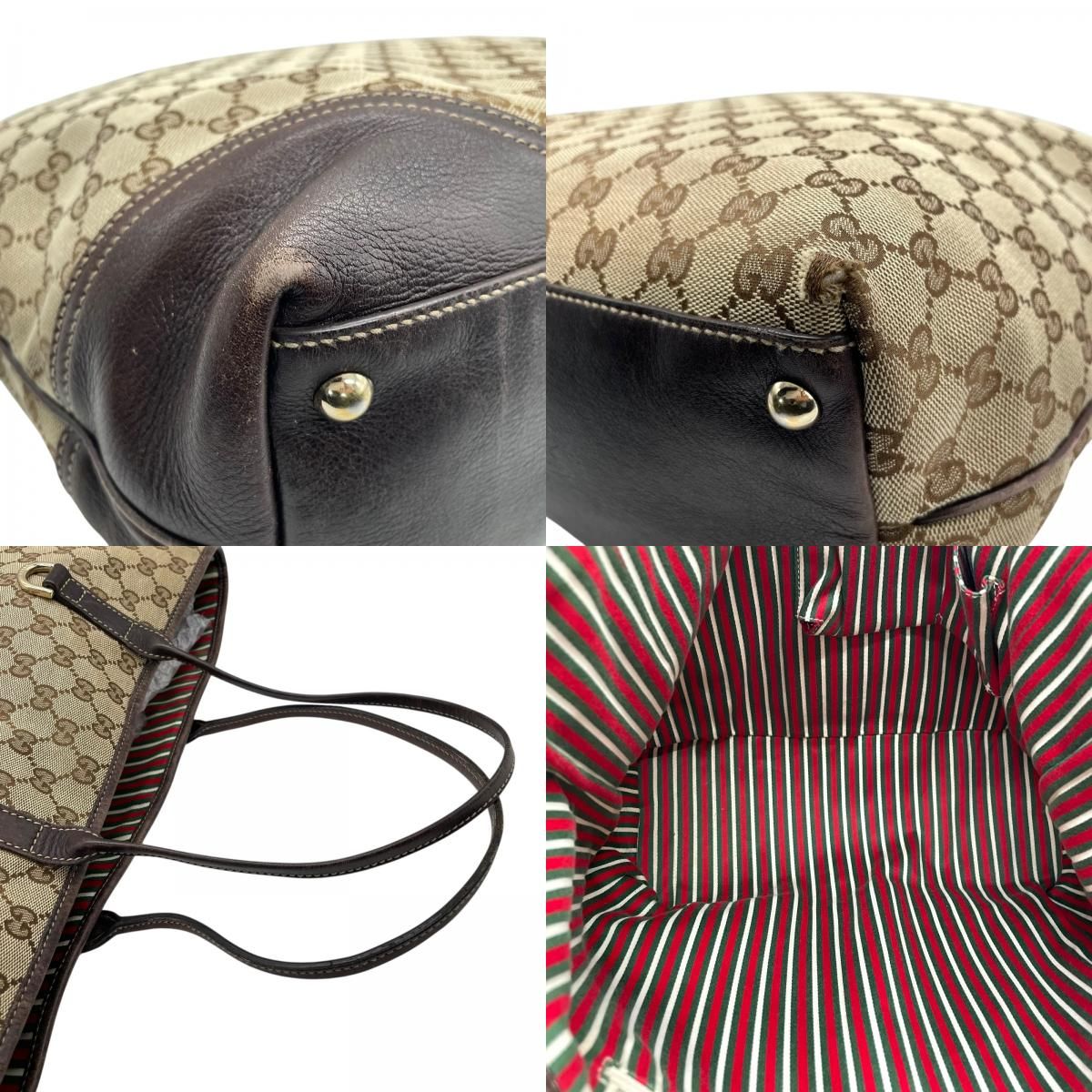 GUCCI グッチ GGキャンバス ニューブリット トートバッグ ショルダー 