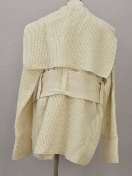 タン TAN ニットカーディガン ウール TN19AW007 Fサイズ ホワイト RAW WHITE レディース F-L6661 タン TAN ニットカーディガン ウール TN19AW007 Fサイズ