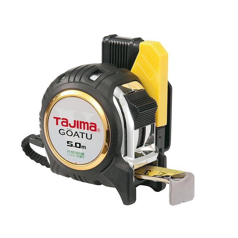 タジマ(Tajima) コンベックス 剛厚テープ5m×25mm 剛厚セフGロック25 尺相当目盛付 GASFGL2550S