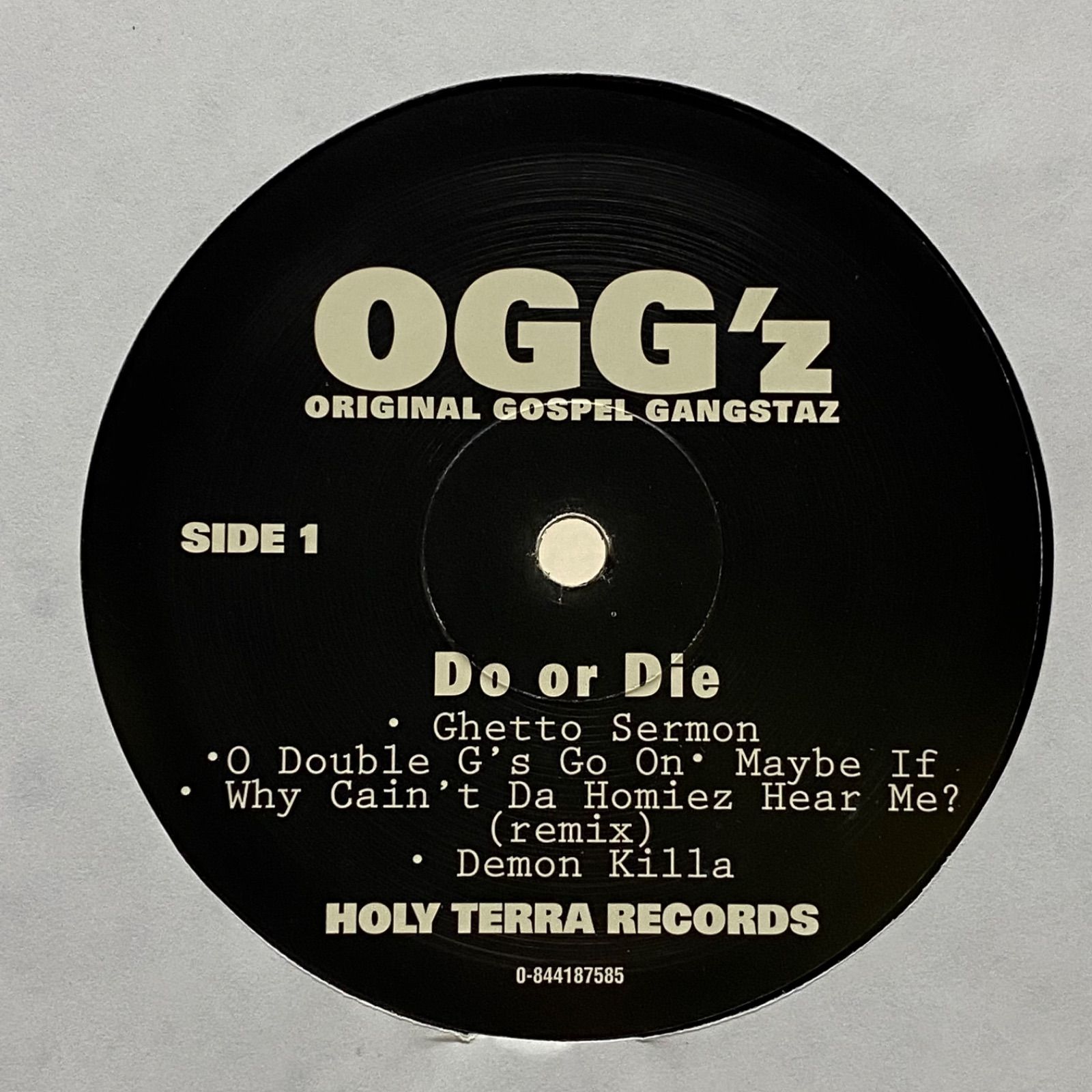 ragsrecords超希少 OGG'Z / Do or Die 1LP - ヒップホップ/ラップ