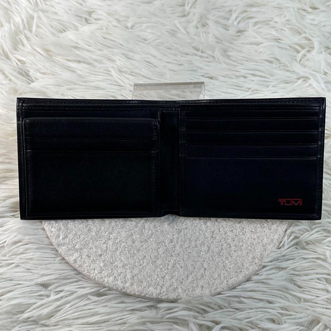 新品未使用 TUMI 二つ折り財布 カードケース レザー ブラック 箱