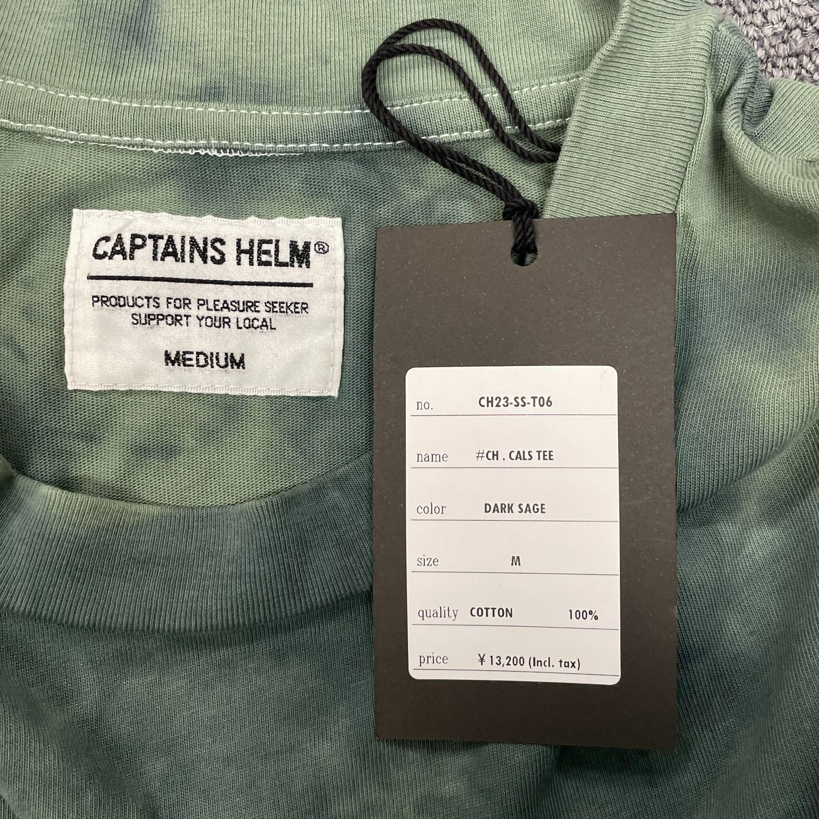 定価13200円 未使用 CAPTAINS HELM 23SS CH.CA LS TEE タイダイ 定価13200円 未使用 CAPTAINS HELM 23SS CH.CA LS TEE タイダイ