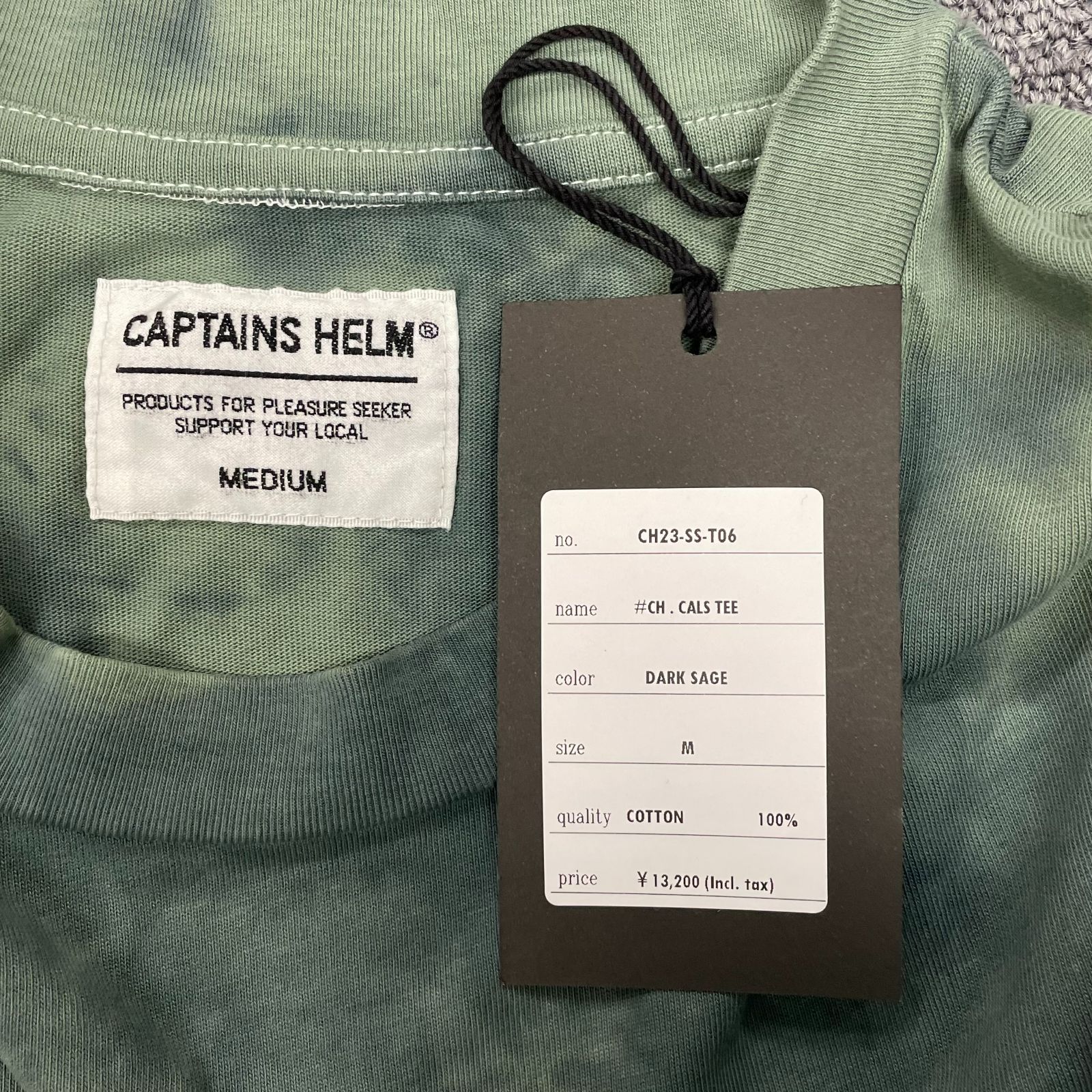 定価13200円 未使用 CAPTAINS HELM 23SS CH.CA LS TEE タイダイ染め