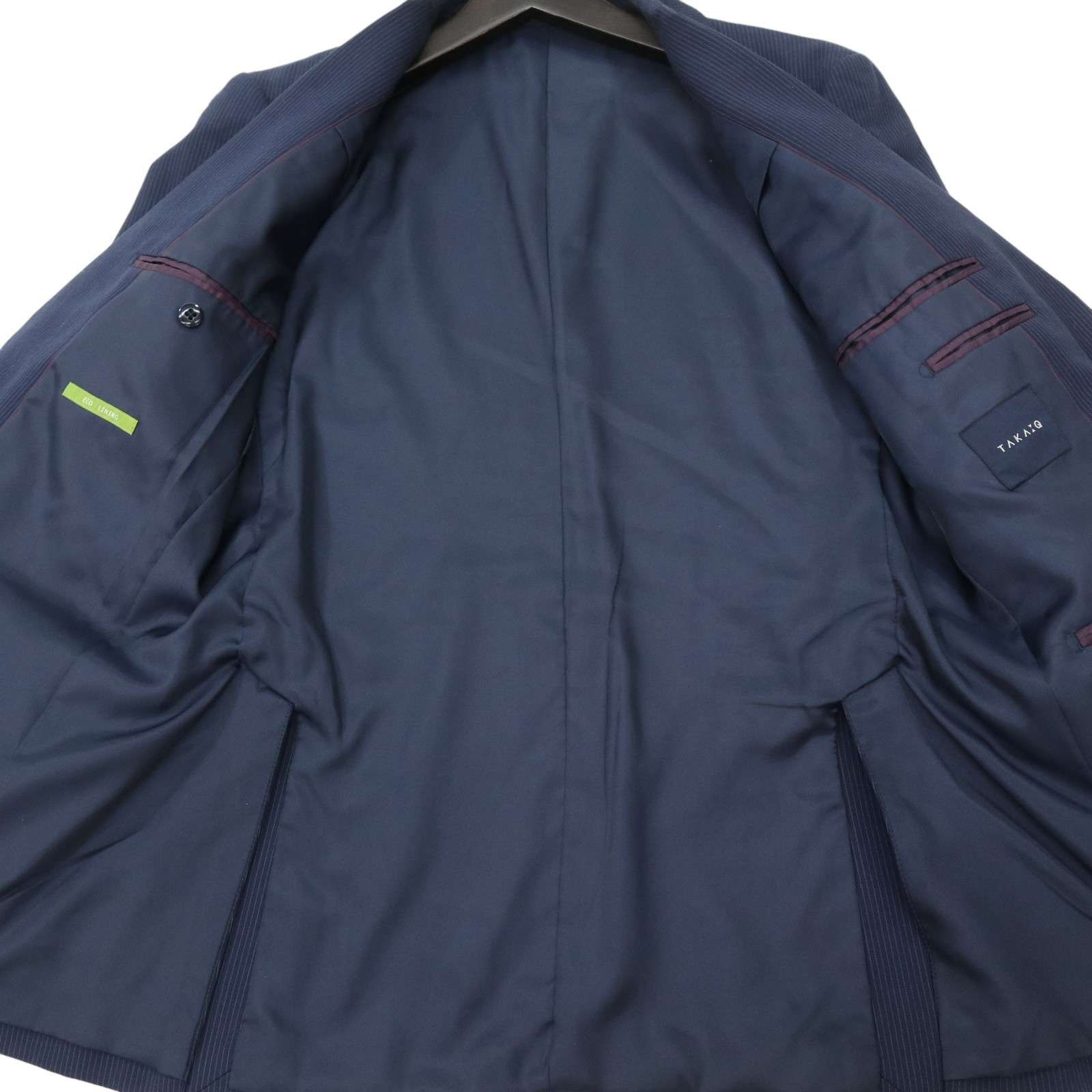 TAKA:Q タカキュー 通年 総裏 ECO LINING ストライプ☆ アンコン