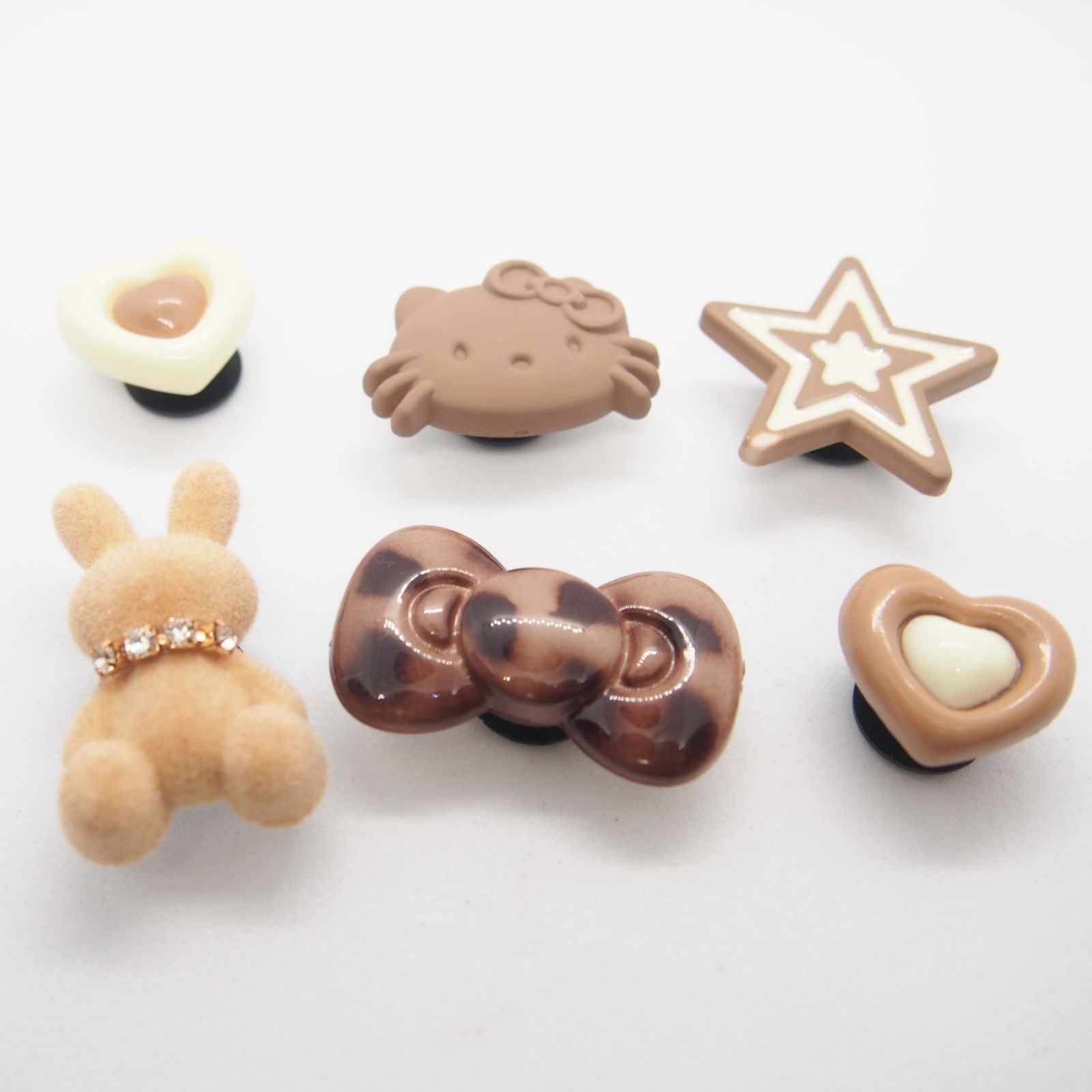㊷ 日焼けキティ クロッグサンダル ジビッツ 8個セット ヒョウ柄