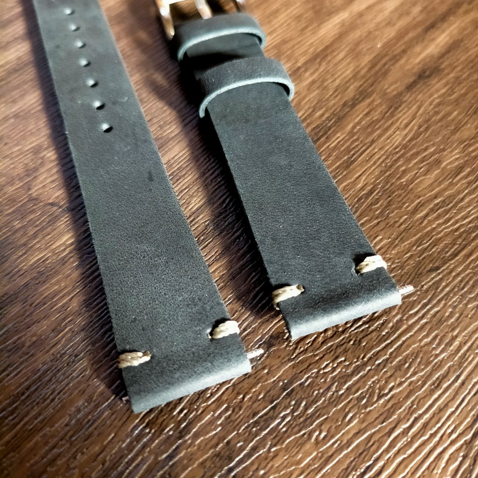 ビンテージ Vintage 20mm 革 ベルト Italy製 新品の通販 by