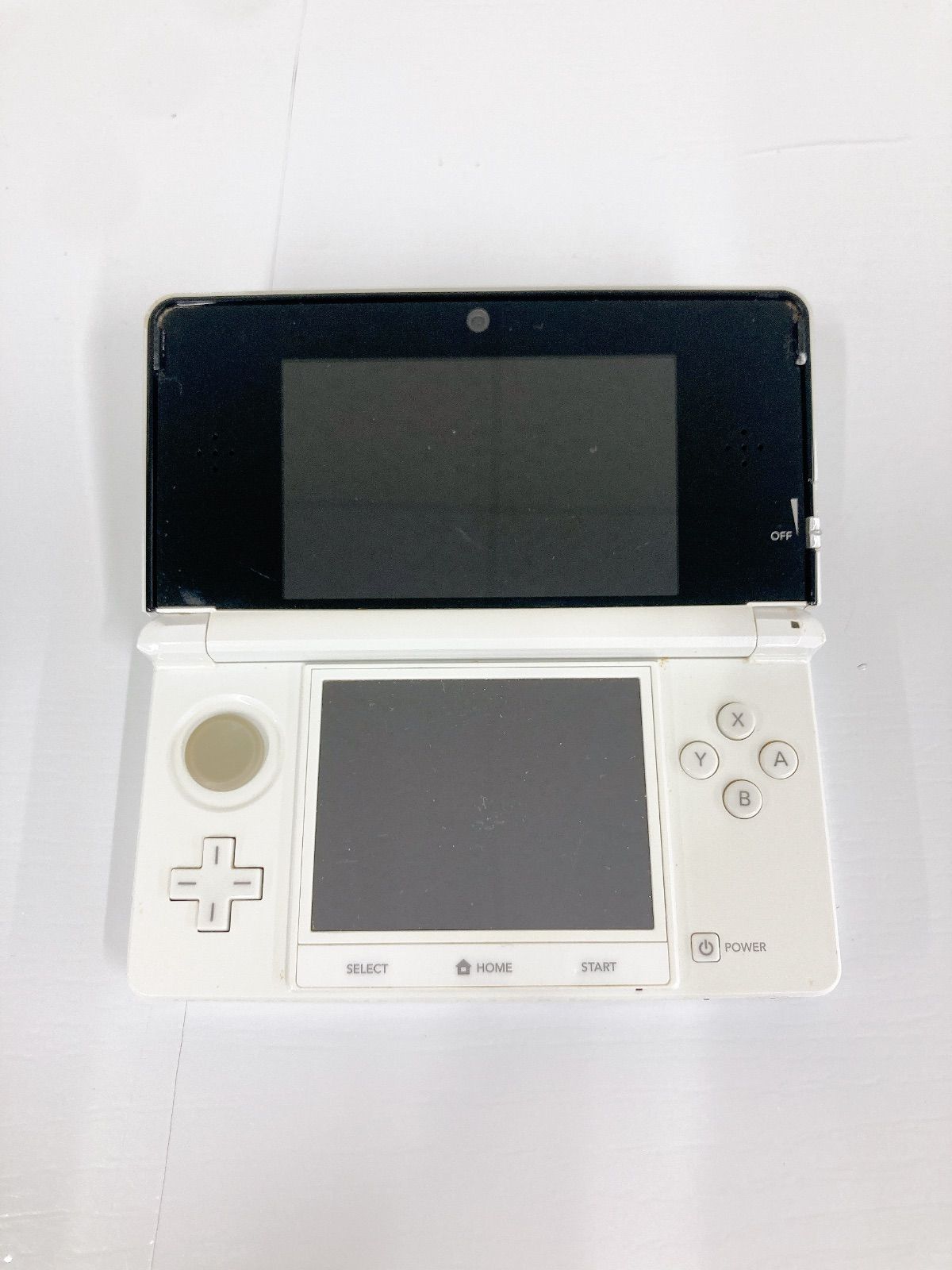 ニンテンドー3DS - NINTENDO　3DS 本体　ホワイト　初期化済　※充電器なし 初期化済み】Nintendo ニンテンドー 3DS ホワイト 本体 充電器