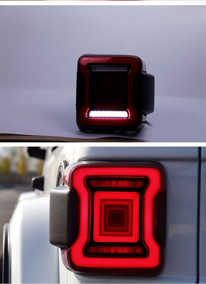 ジープ JEEP 牧馬人 JL LED尾灯総成 行車灯 ブレーキ灯 流光ウインカー左右セット 無損取付 FFCRYSTALESIA_COM