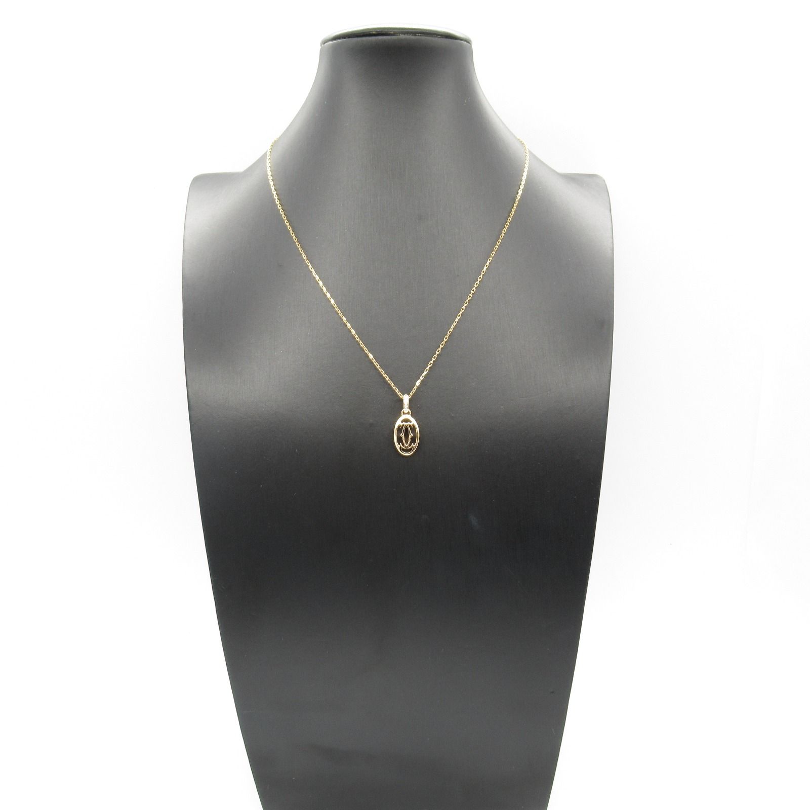 Cartier カルティエ ドゥーブルC ネックレス パヴェダイヤ ネックレス カルティエ CARTIER ネックレス ドゥーブルC ネックレス パヴェ