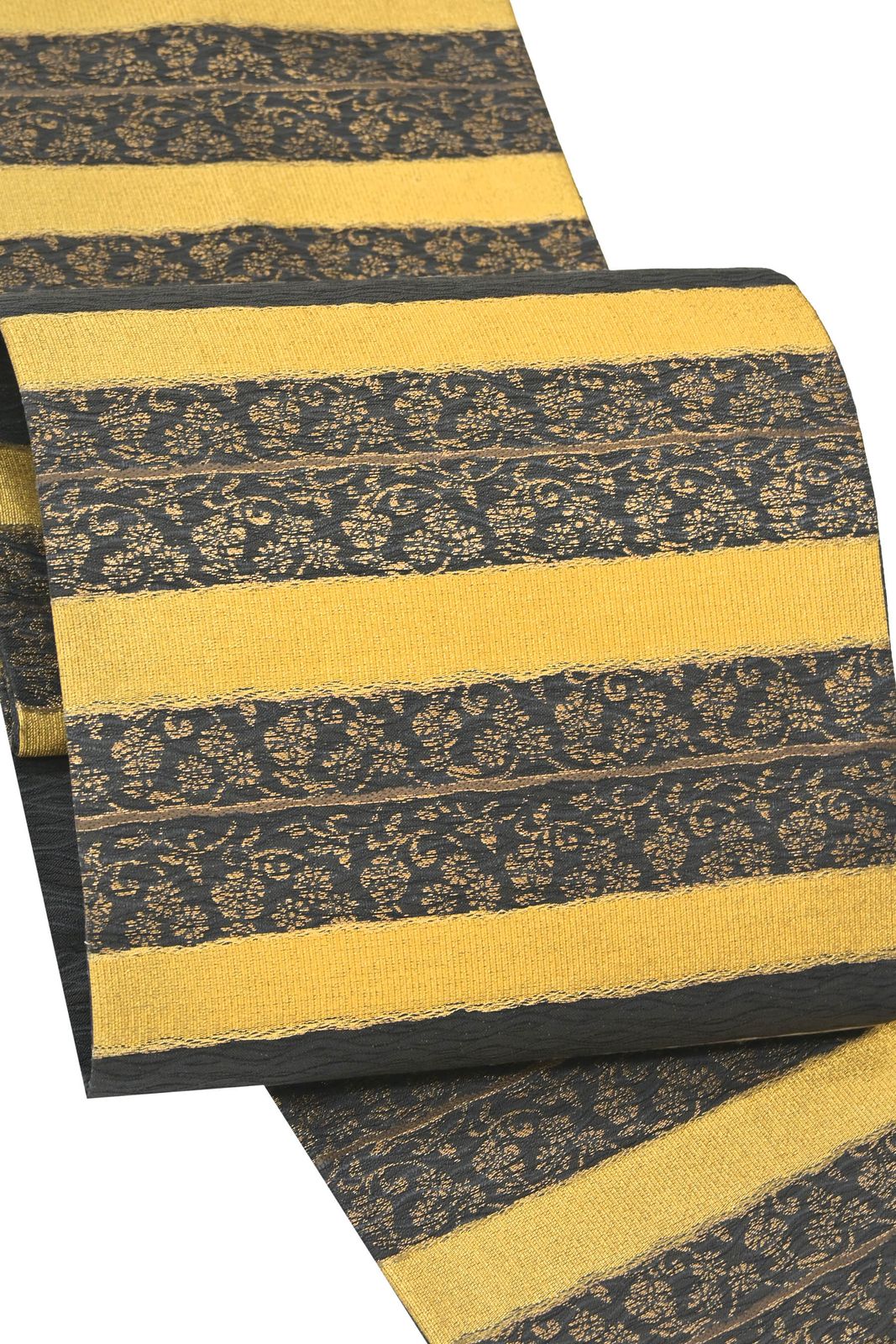 袋帯】弥栄織物｜西陣織｜お仕立て上がり｜中古美品｜一粋綴 唐草横段