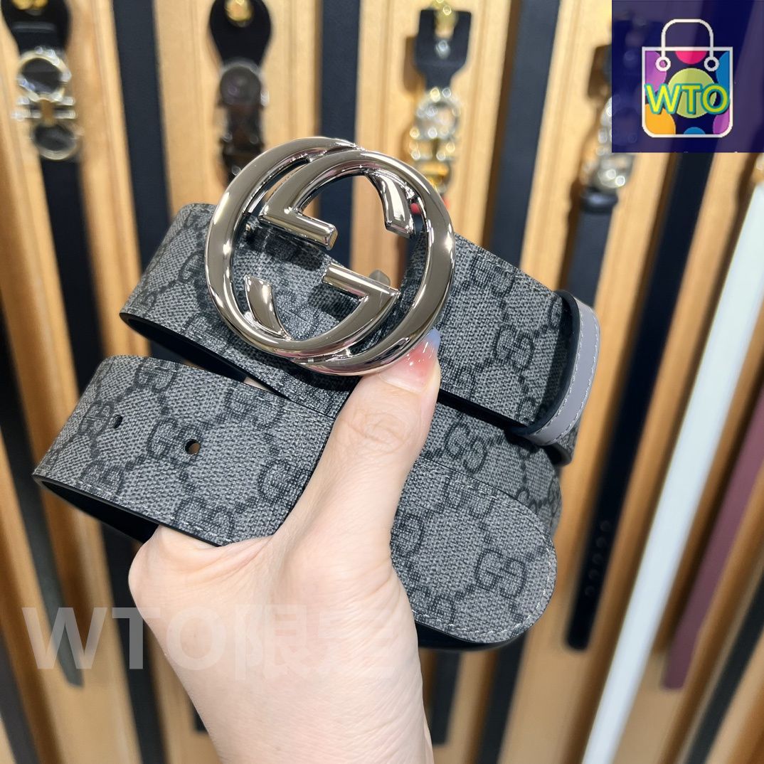 GUCCI スター　ベルト 今日WTO】Gucci 2024 年式 高級本革ベルト-1-CPP76 - メルカリ
