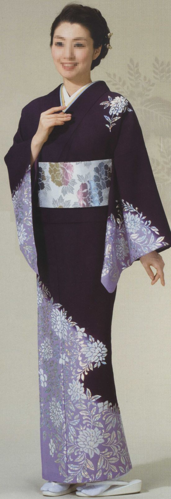 踊り衣装 踊り着物 女胴抜き仕立て M-4004