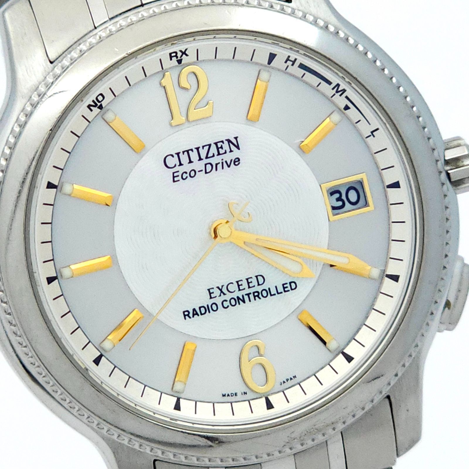 CITIZEN シチズン エクシード H410-T007716 ソーラー電波 動作品 チタニウム - メルカリ