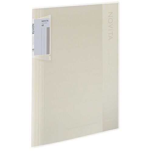 まとめ コクヨ クリヤブック ノビータ 固定式 40P ホワイト ﾗ-NV40W ×10セット